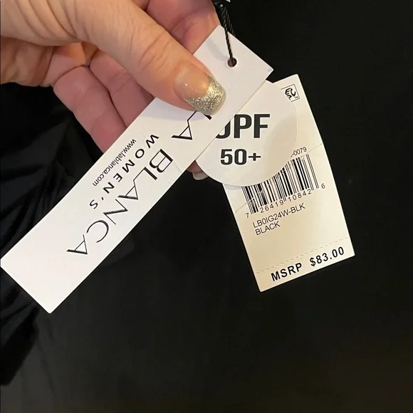 👙SWIMSUIT 🩱 SUMMER La Blanca Classic Black One-Piece Swimsuit - Picture 2 of 8